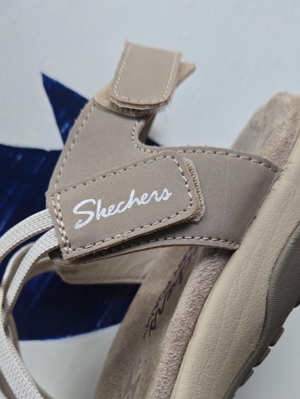 Skechers Reggae Slim Simply Stretch Tan  Sandal Size US 7 - Picture 5 of 10